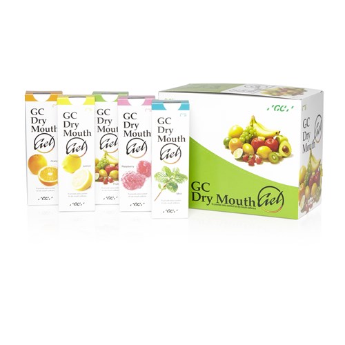 GC-DRYMOUTHGEL GC DRY MOUTH Gel 10 tubes - 2X Orange, Raspberry, Mint, Fruit Salad, Lemon